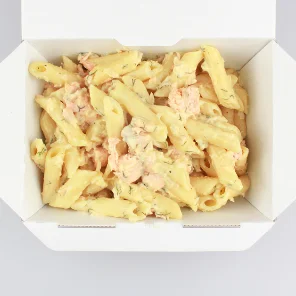 Meal card cover for: Creamy Salmon Penne - Hot Boxed Meal