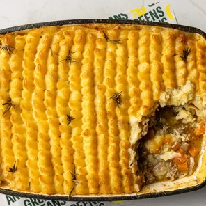 Meal card cover for: Lamb shepherd pie ( Serve 2-4 )