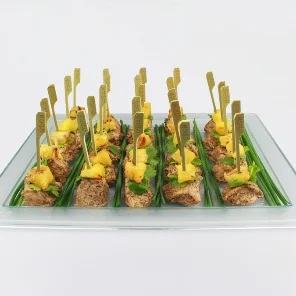 Meal card cover for: Jerk Chicken & Orange Skewer