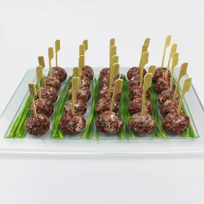 Meal card cover for: Cranberry Pecan Goat Cheese Balls