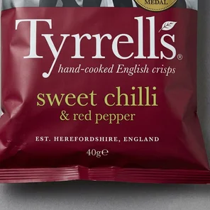 Meal card cover for: Sweet Chilli & Red Pepper Crisps Tyrrells