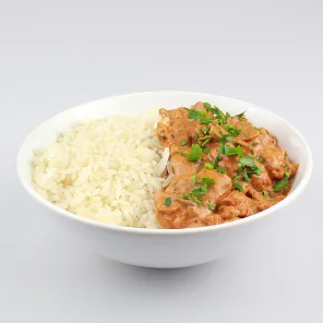 Meal card cover for: Mushroom Stroganoff with Rice - Bowl Meal