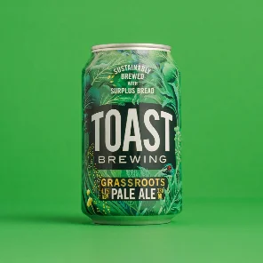Meal card cover for: Toast Grassroots Pale Ale (12 x 330ml Can)