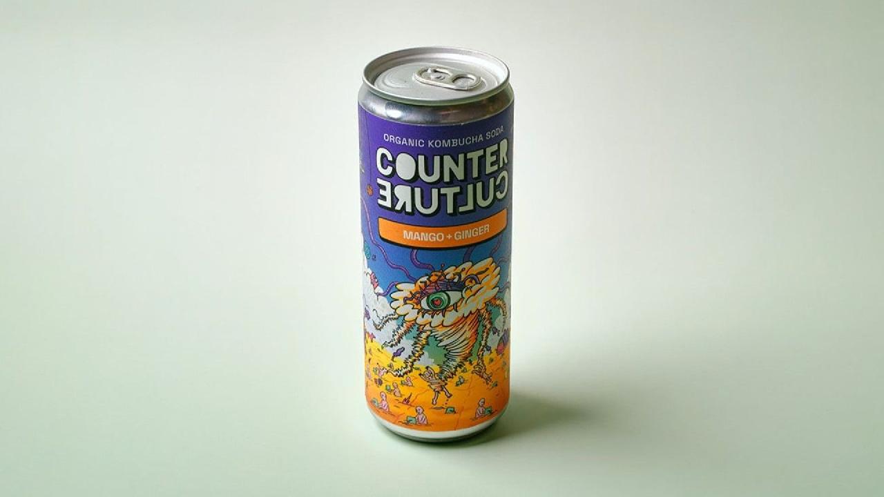 Meal card cover for: Mango & Ginger Kombucha
