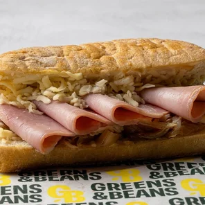 Meal card cover for: Ham & Cheese Sandwich