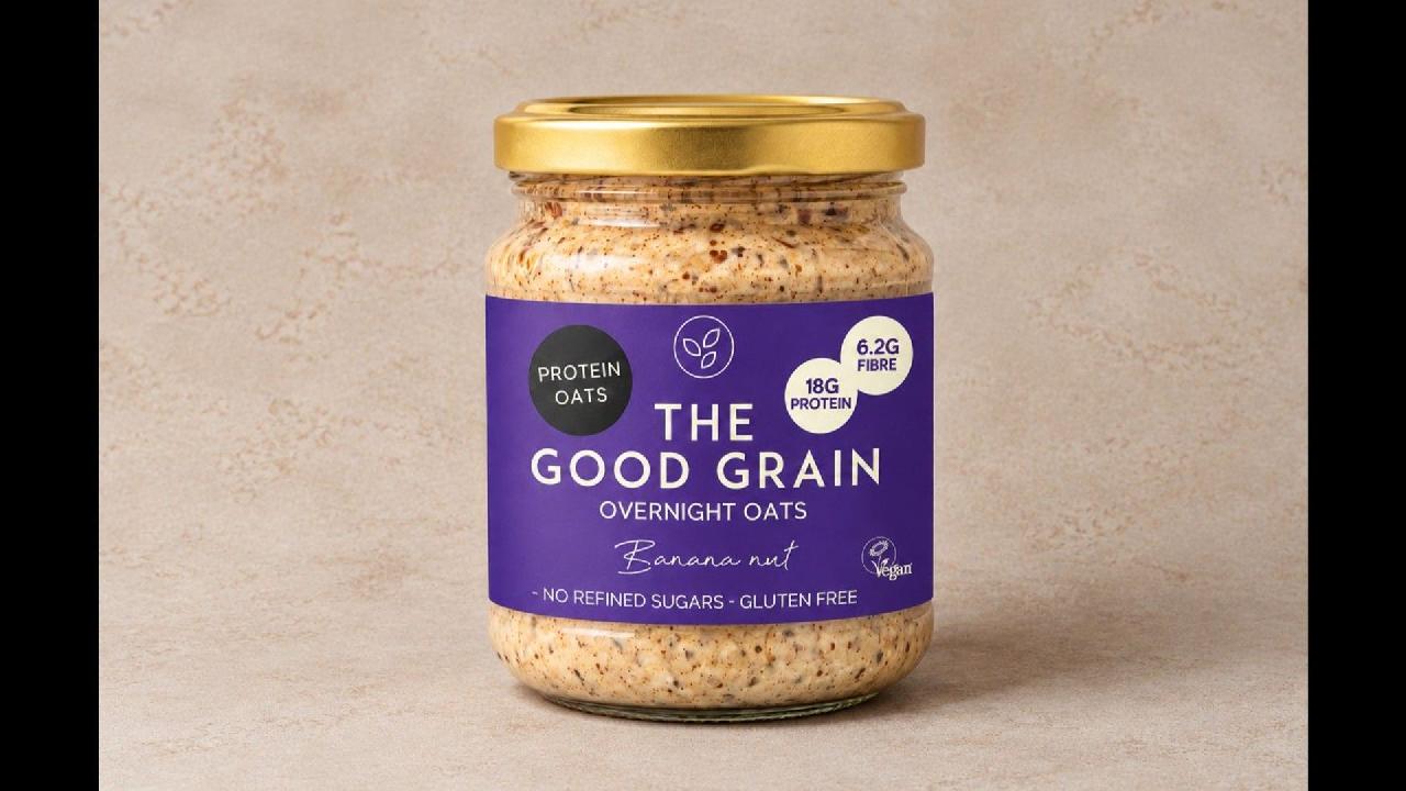 Meal card cover for: Banana Protein Overnight Oats - The Good Grain