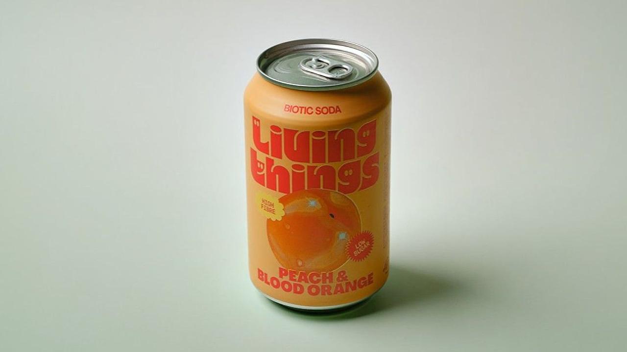 Meal card cover for: Living Things - Peach & Blood Orange Soda