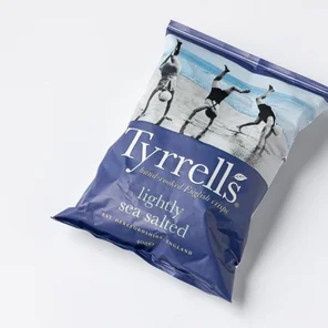 Meal card cover for: Lightly Sea Salted Crisps Tyrrells