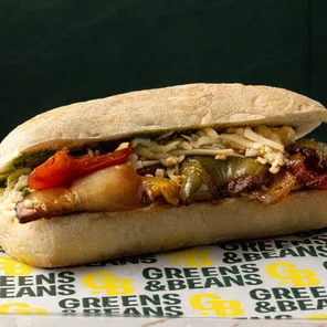 Meal card cover for: Roasted Veg & Cheeses Focaccia Bun