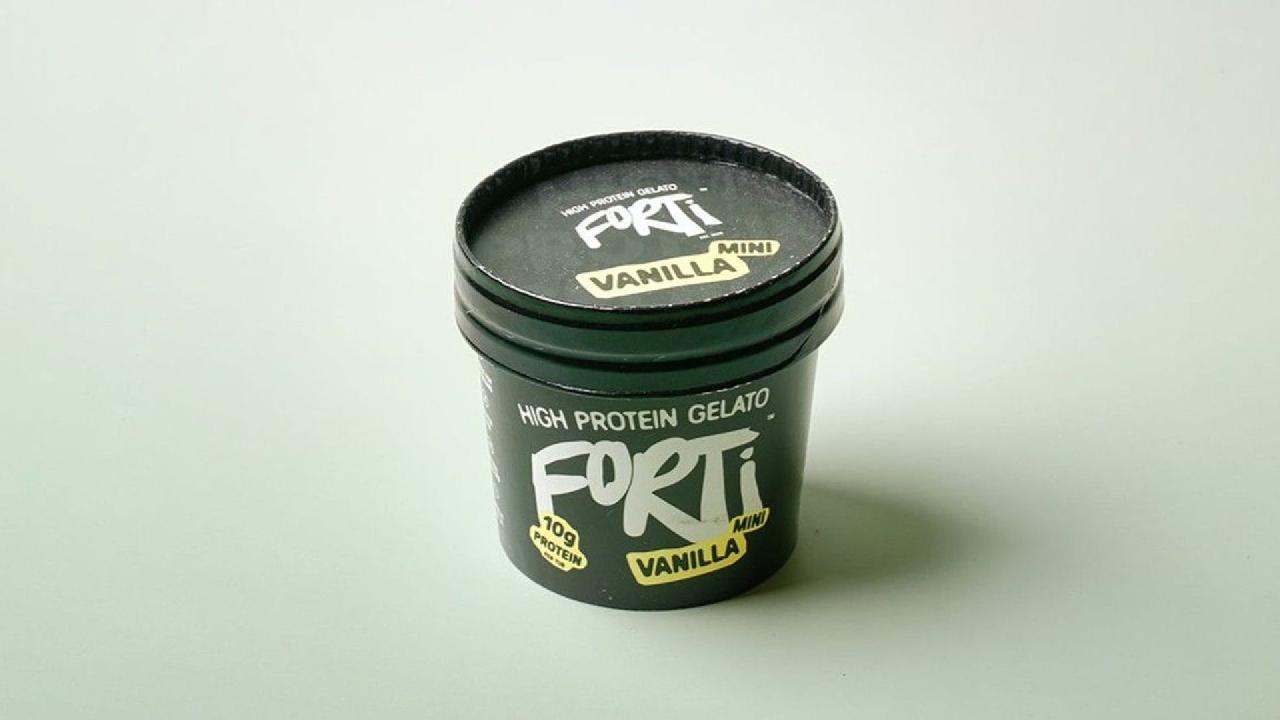 Meal card cover for: Forti - Vanilla High Protein Gelato.