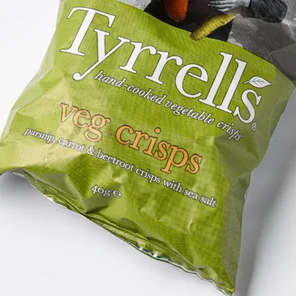 Meal card cover for: Vegetable Crisps Tyrrells