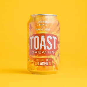 Meal card cover for: Toast Rise Up Lager (12 x 330ml Can)
