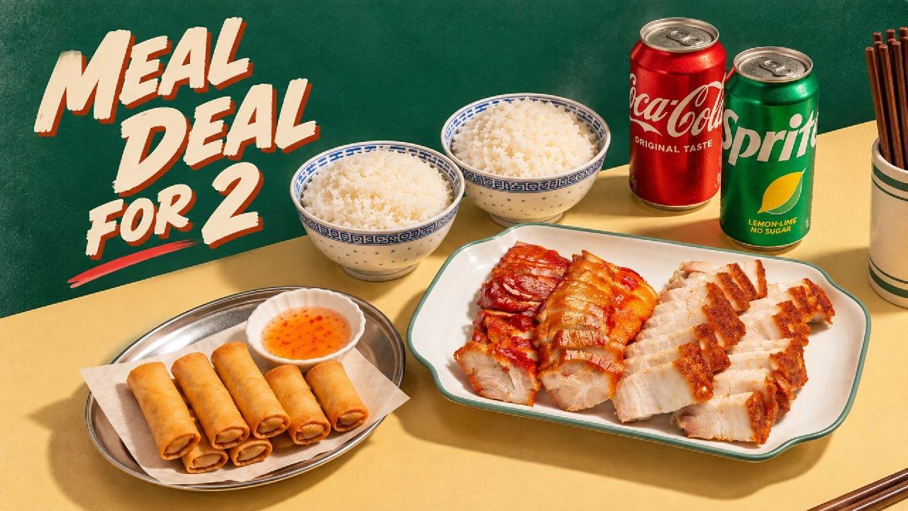 Meal card cover for: Meal for 2 雙人套餐