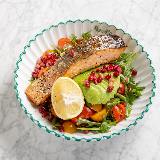 Meal card cover for: Insalata Salmone