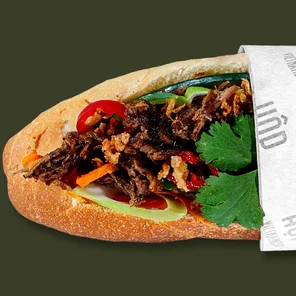 Meal card cover for: Pulled Mushroom Banh Mi (VE)