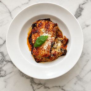 Meal card cover for: Parmigiana