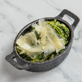 Meal card cover for: Sautéed Spinach with Aged Parmigiano