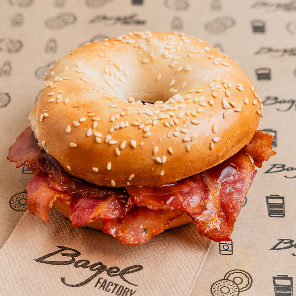 Meal card cover for: Bacon Bagel