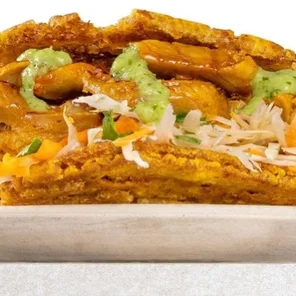 Meal card cover for: VEGAN CHICKEN PATACONE