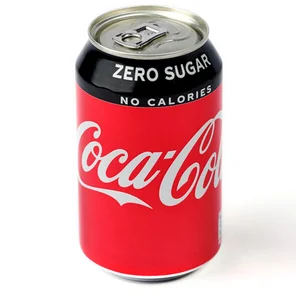 Meal card cover for: Coke Zero