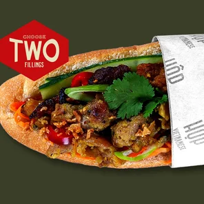 Meal card cover for: 2 Protein Combo Banh Mi