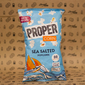Meal card cover for: Propercorn Lightly Sea Salted Popcorn 20g