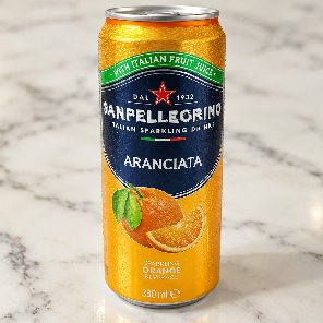 Meal card cover for: San Pellegrino Fizzy Aranciata