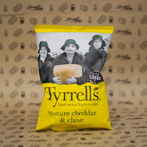 Meal card cover for: Tyrrells Cheddar & Chive 40g