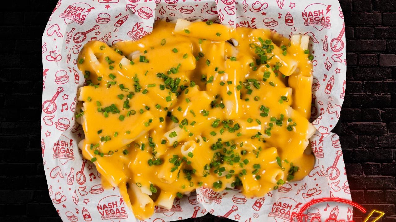 Meal card cover for: Meltdown Mac & Cheese