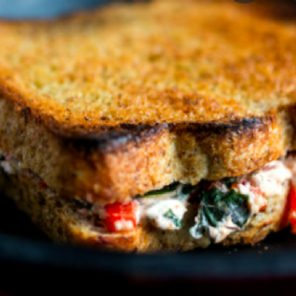 Meal card cover for: Grilled Goats Cheese & Roasted Peppers Focaccia