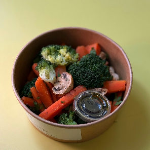 Meal card cover for: Broccoli Mushroom Salad