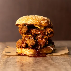 Meal card cover for: Double Hot Honey Chicken Burger