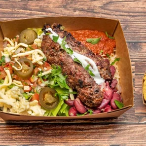 Meal card cover for: Naked Burrito Lamb