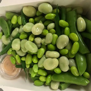 Meal card cover for: Green Bean, Broad Bean &Sugar Snap Salad Platter