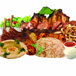 Meal card cover for: Nablus Platter for 2 ppl