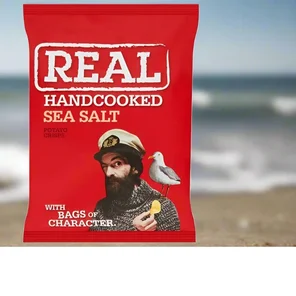 Meal card cover for: Real Handcooked Crisps Sea Salt-24x35g