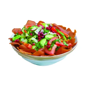 Meal card cover for: Fattoush