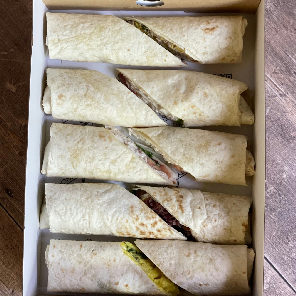 Meal card cover for: Large Halal Wrap Platter box