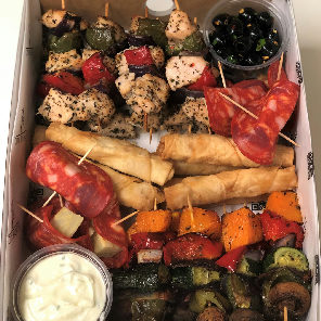 Meal card cover for: Mediterranean Savoury Platter