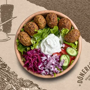 Meal card cover for: Falafel Salad Bowl