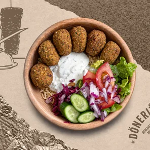 Meal card cover for: Falafel Rice Bowl