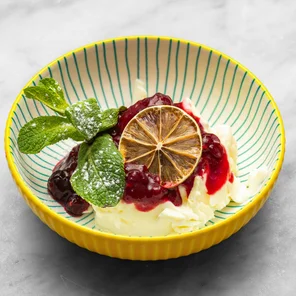 Meal card cover for: Pannacotta