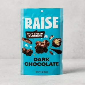 Meal card cover for: Raise - Dark Chocolate & Sea Salt