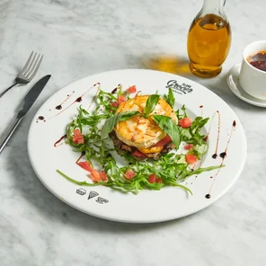 Meal card cover for: Timballo Di Verdure & Goat Cheese (v)