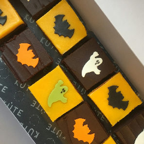 Meal card cover for: Halloween Brownies - Bats and Ghosts