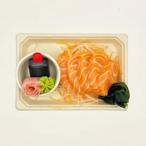 Meal card cover for: Salmon Sashimi ( *Collect from Fridge )