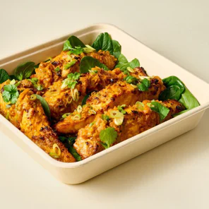 Meal card cover for: Goan Glazed Salmon