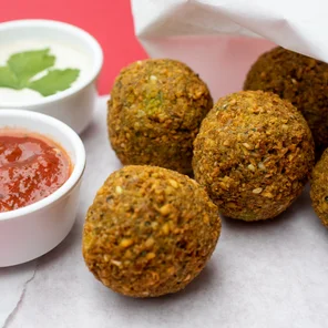 Meal card cover for: Falafel snack