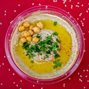 Meal card cover for: Hummus Dip Tub (VG)