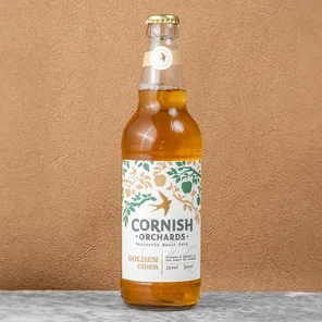 Meal card cover for: Cornish Orchard Gold Apple Cider, Cornwall, England